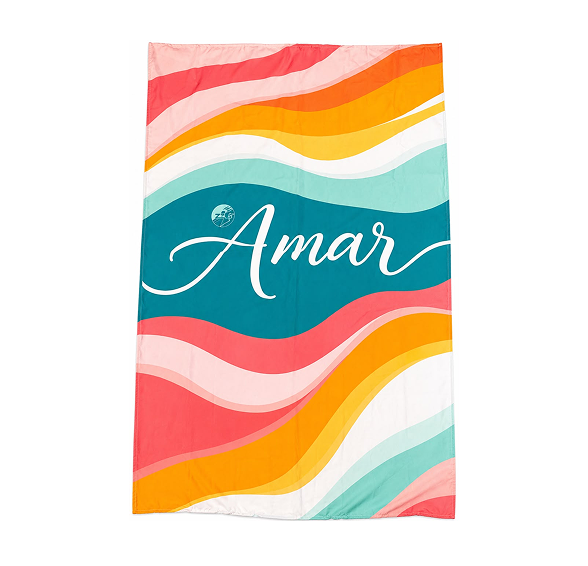 canga de praia colorida amar com estampa de ondas canga de praia colorida amar com estampa de ondas