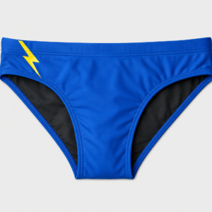 sunga masculina azul com estampa de raios laterais