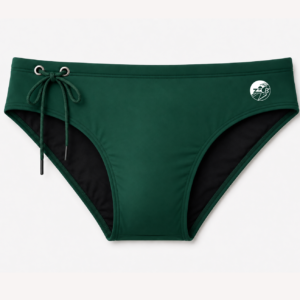 sunga masculina clássica verde com cordão ajustável