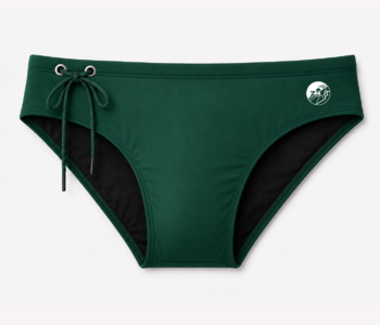sunga masculina clássica verde com cordão ajustável