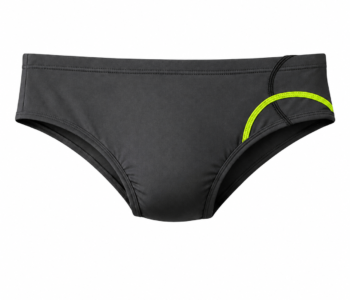 sunga masculina cinza com detalhe verde neon lateral