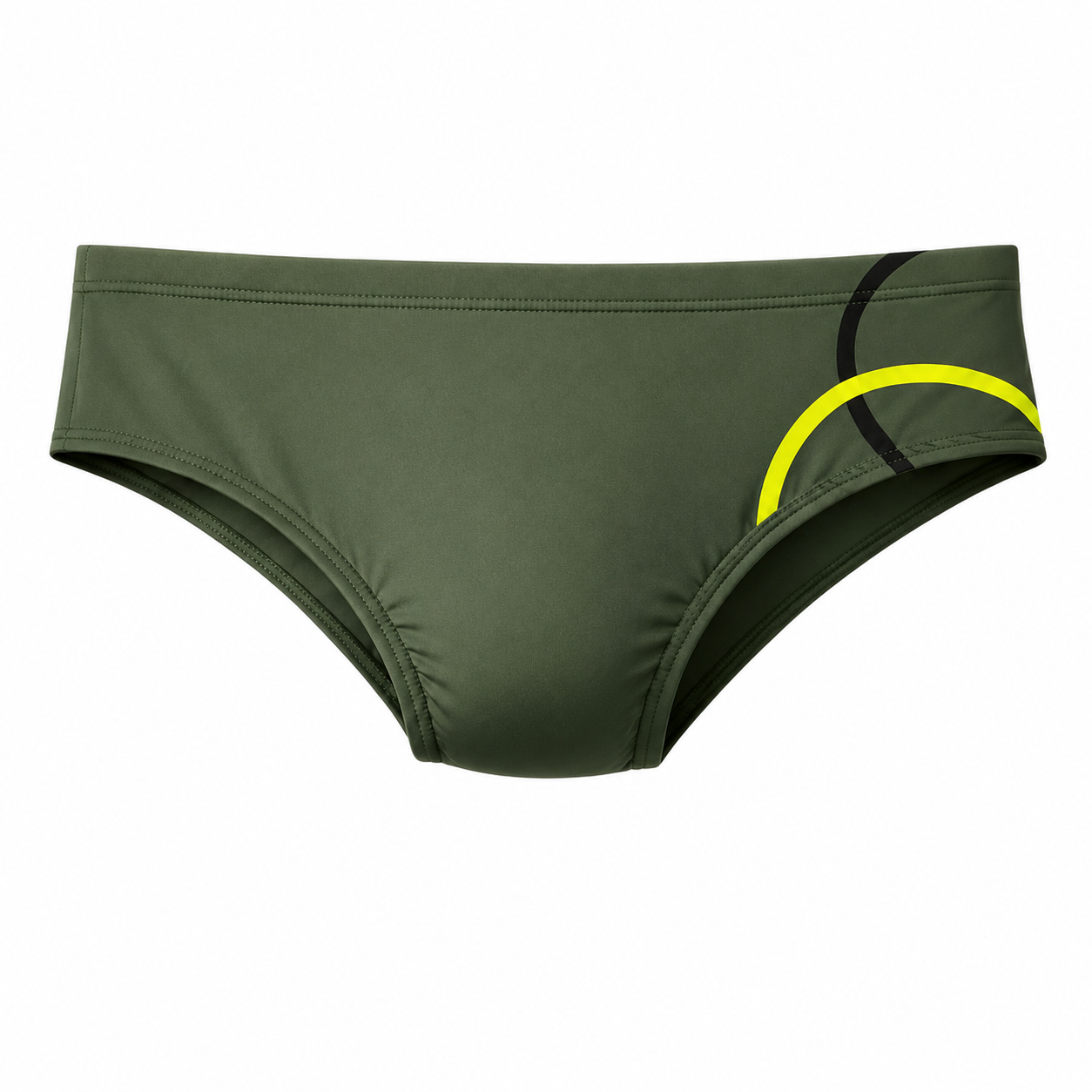 sunga masculina verde militar com detalhe neon lateral sunga masculina verde militar com detalhe neon lateral